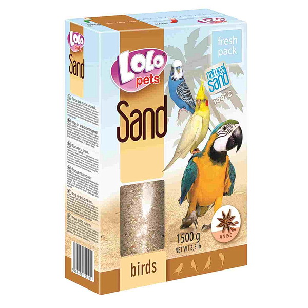 LoLo Pets Песок для птиц анисовый 1500г