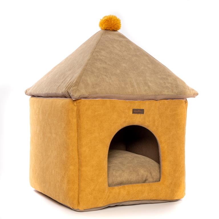 ANTEPRIMA Лежак-Домик DogBed  43х42х58см (жёлтый)