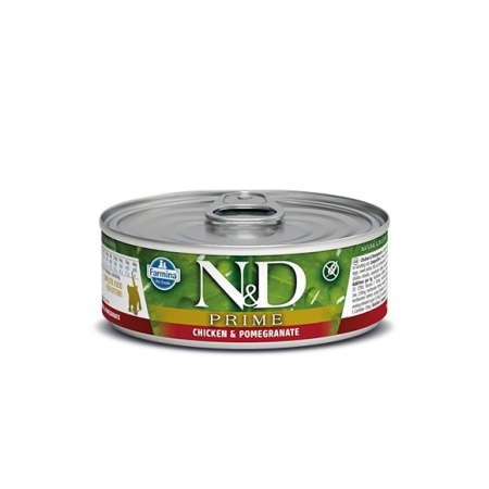N&D Kitten Prime ж/б Консервы для Котят курица,гранат 70г