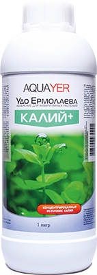 AQUAYER Удобрение Удо Ермолаева КАЛИЙ+ для аквариумных растений 1л