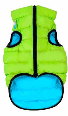 AiryVest Курточка двухсторонняя,XS 25,салатово-голубая