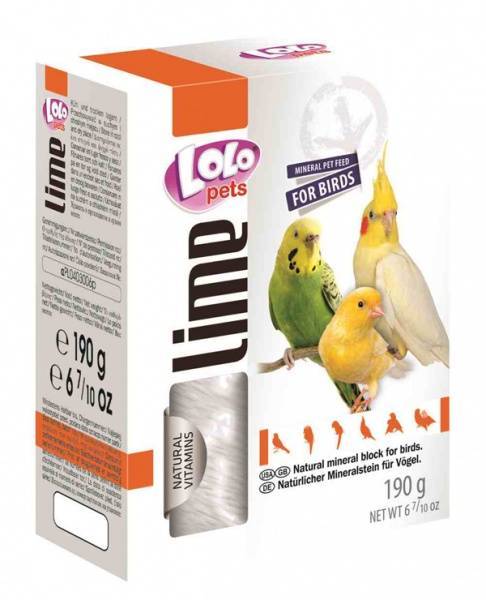 LoLo Pets минеральный камень для птиц натуральный 190г
