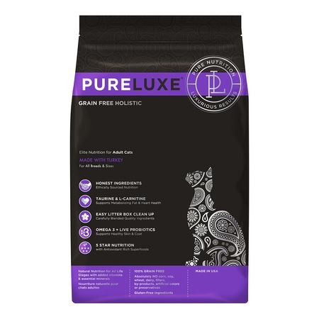 PureLuxe Cat GF Adult Корм для кошек индейка 1,5кг