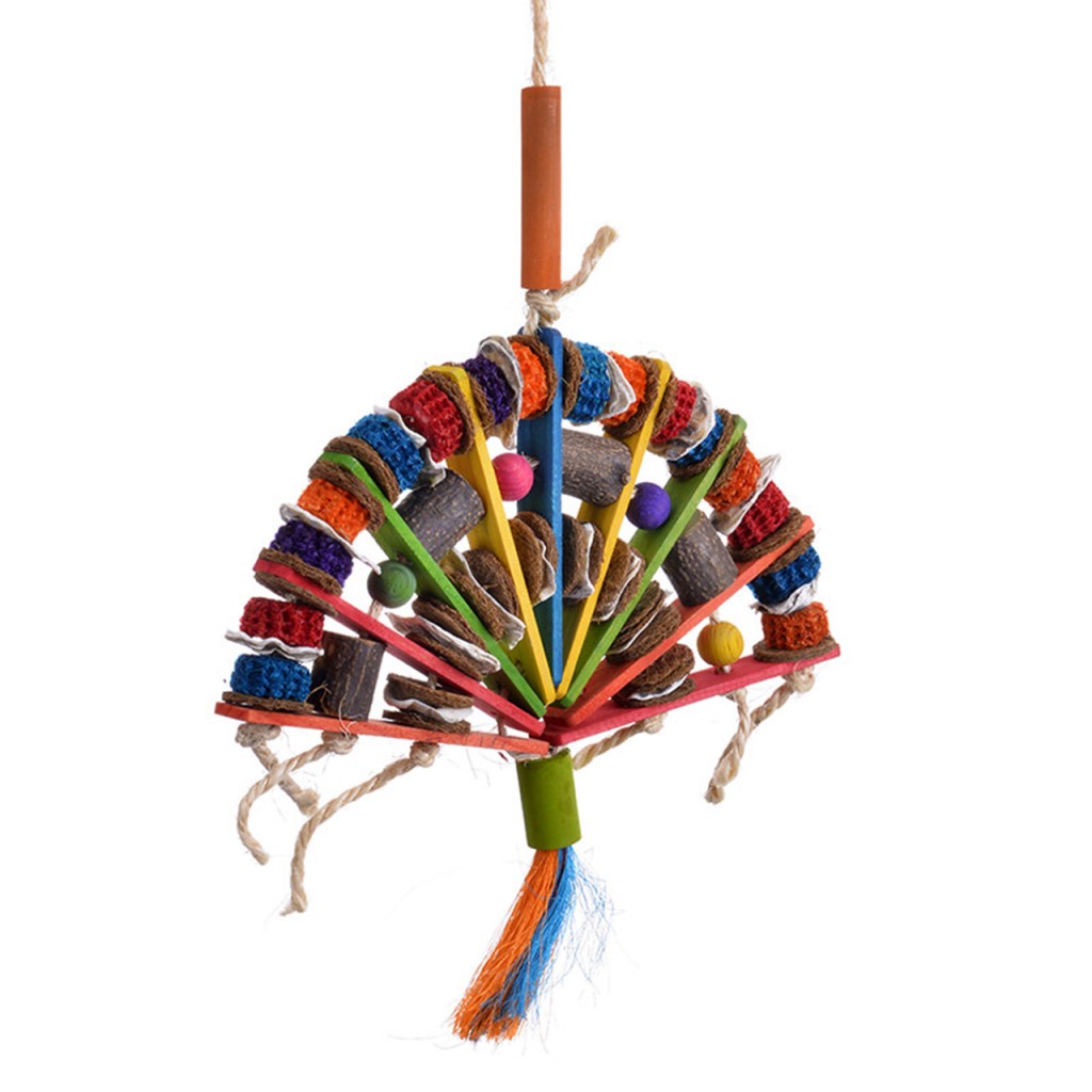 HAPPY BIRD Игрушка Bamboo Fan для птиц 52х29см