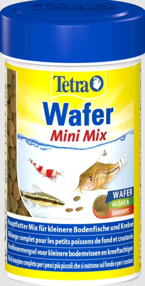 Tetra Wafer Mix Mini корм в мини-чипсах для всех мелких донных рыб 100мл
