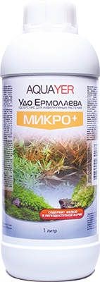 AQUAYER Удобрение Удо Ермолаева МИКРО+ для аквариумных растений 1л