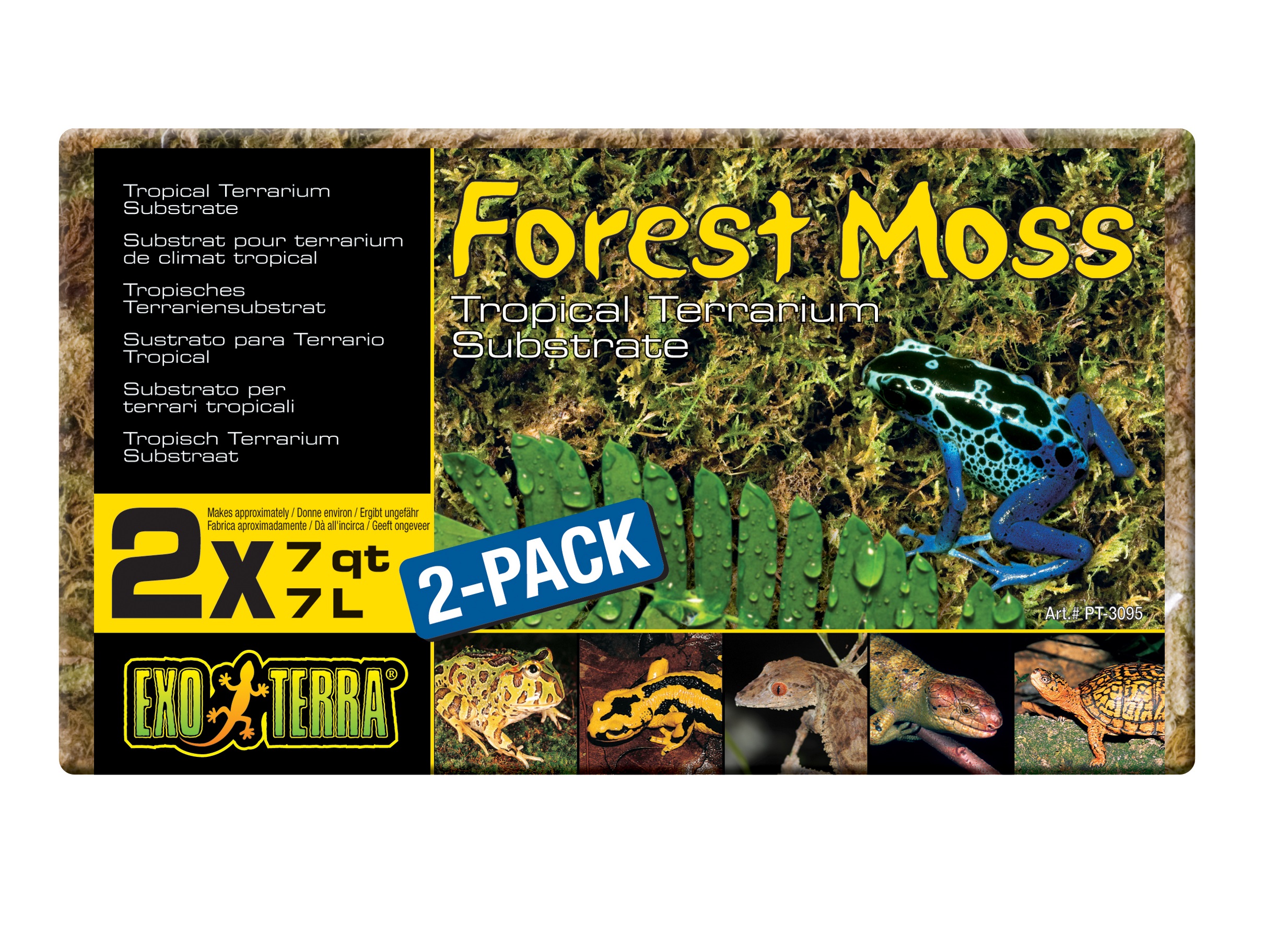 Н230957 Мох "ExoTerra" Forest Moss натуральный для террариума РТ3095