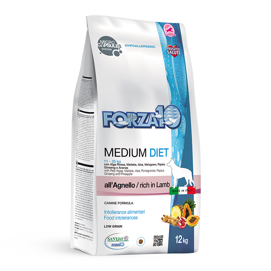 Форза 10 Dog Medium Diet Диетический корм для собак средних пород ягнёнок 1,5кг