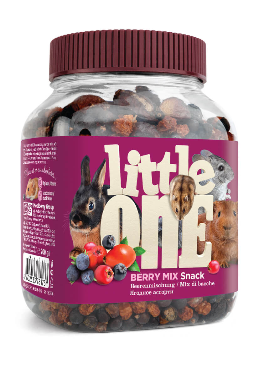 Little One Лакомство Ягодное ассорти для всех видов грызунов 200г