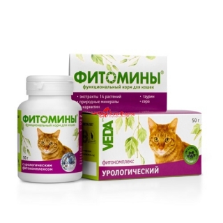 Фитомины Урологический Фитокомплекс для кошек 50г