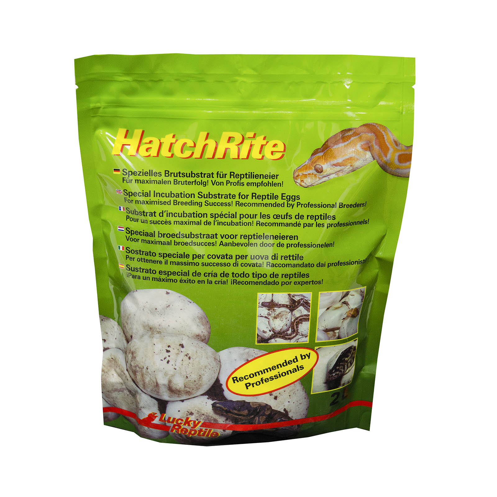 LUCKY REPTILE Субстрат "HatchRite" для инкубации яиц рептилий 2л (белый)