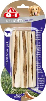 8in1 DELIGHTS Beef Палочки с говядиной для мелких и средних собак 13см (3шт)