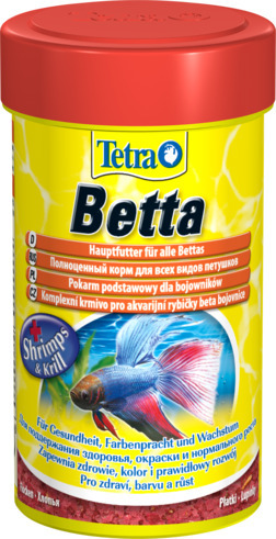 Tetra Betta Flocken Корм для бойцовых и других лабиринтовых рыб хлопья 100мл
