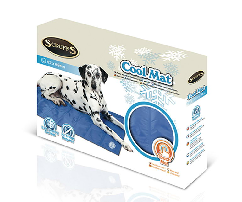 SCRUFFS Охлаждающий "Cool Mat" матрас для животных 92х69см (голубой)