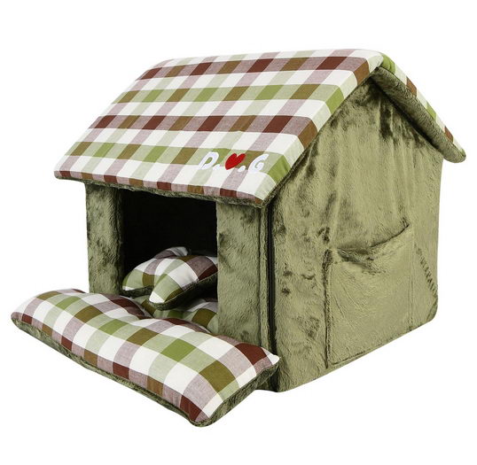 PUPPIA Домик Beaufort House 43х40х36см (оливковый)