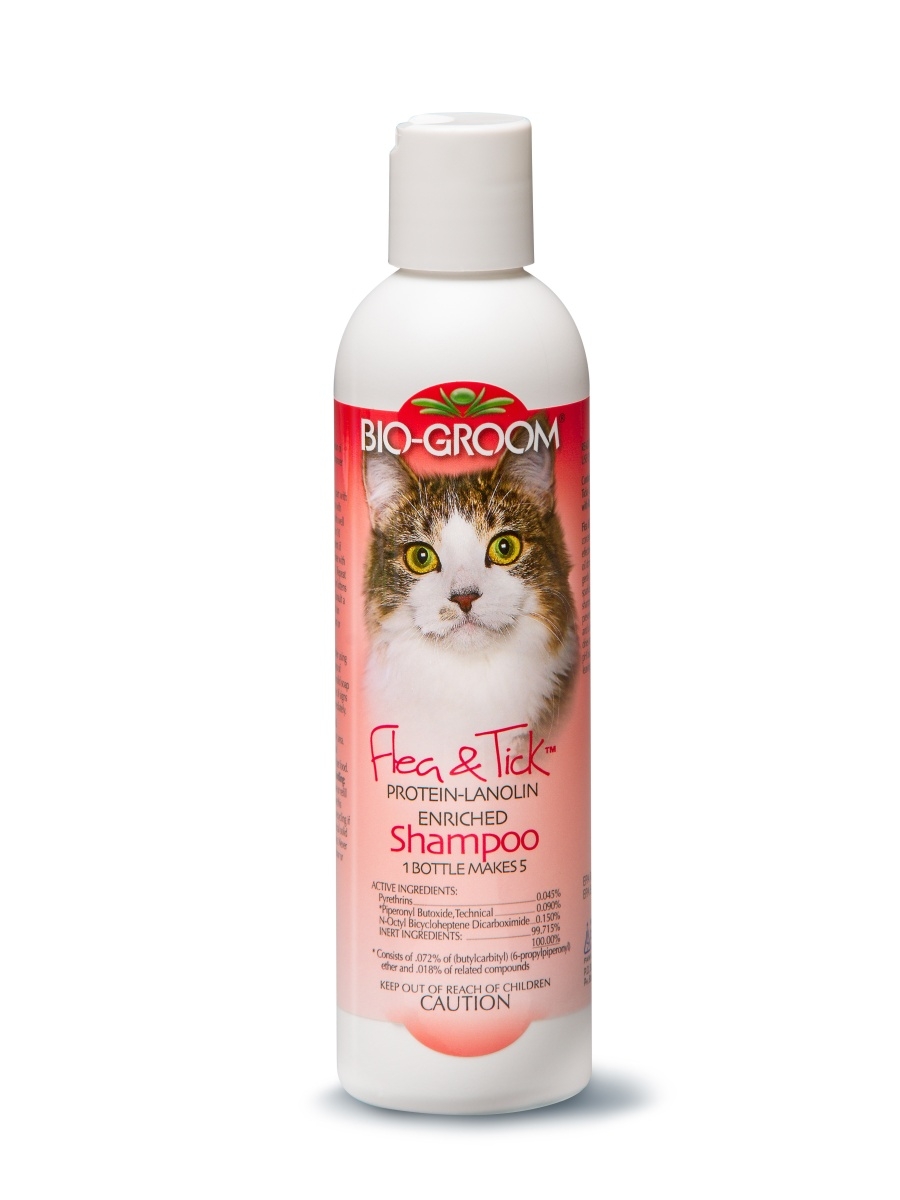 Bio-Groom Flea & Tick Shampoo Cat Шампунь-концентрат 1:4 для кошек от блох 236мл