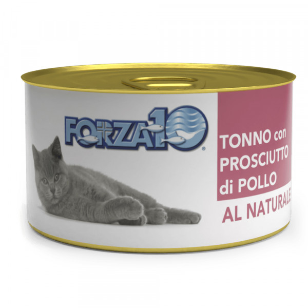 Форза 10 Cat New Nat Naturale ж/б Корм для кошек тунец с курицей и ветчиной 75г