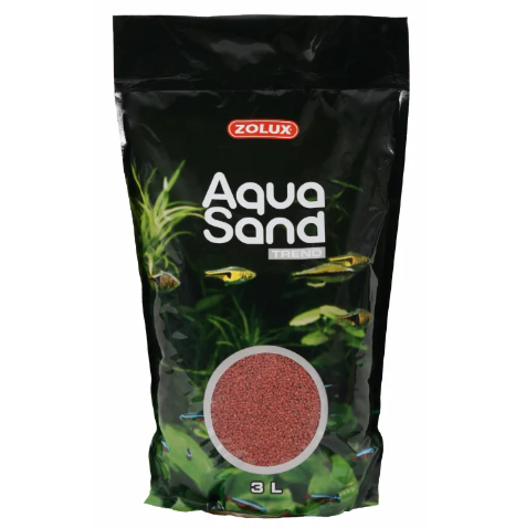 Золюкс Грунт Aquasand красно-коричневый 3л (4,7кг)