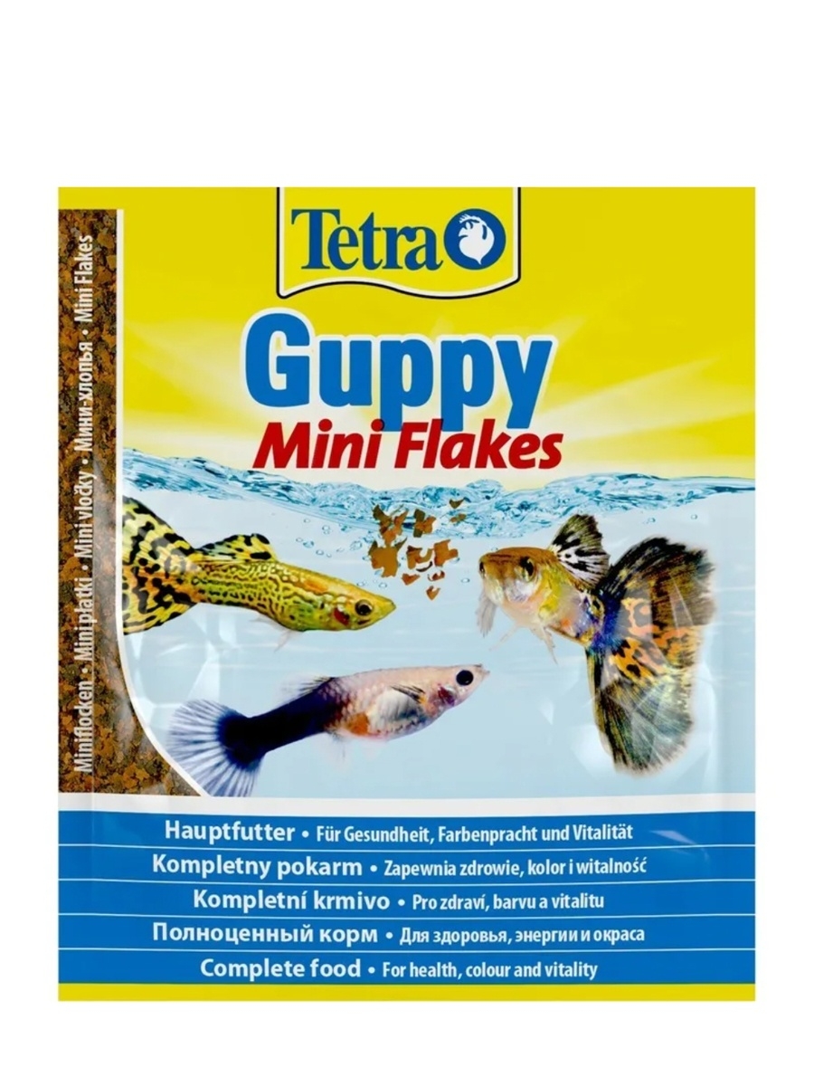 Tetra Guppy Корм в хлопьях для гуппи 12г (саше)