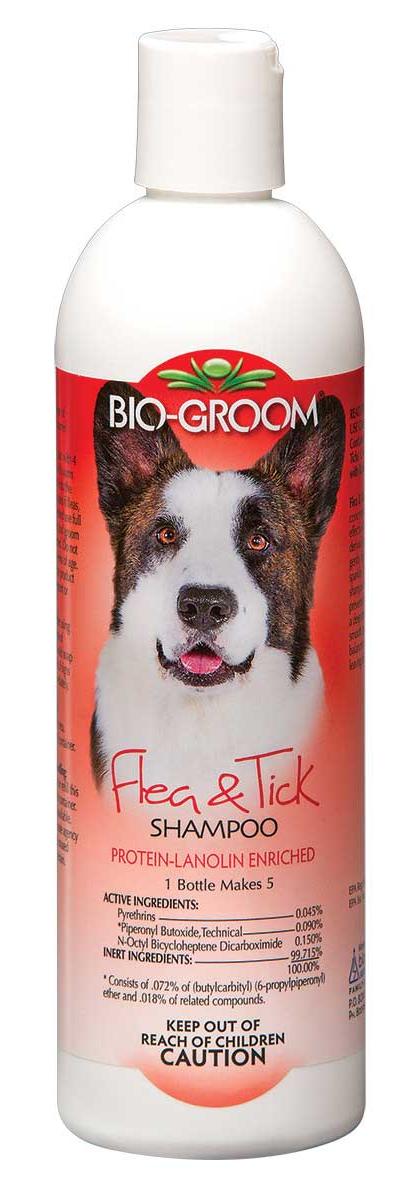 Bio-Groom Flea & Tick Shampoo Dog Шампунь-концентрат 1:4 для собак от блох и клещей 355мл