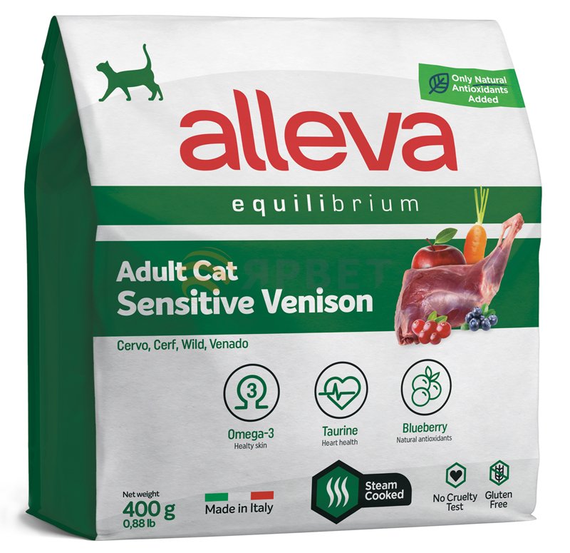 Аллева Cat Equilibrium Sensitive Корм для кошек с олениной