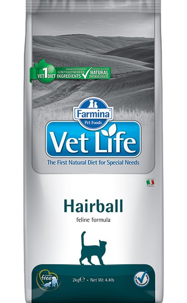 Vet Life Cat Hairball Корм для кошек выведение комков шерсти