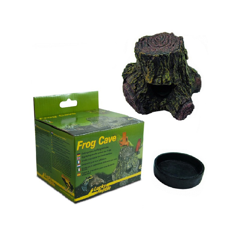 LUCKY REPTILE Укрытие для рептилий "Frog Cave" имитация дерева 15x8x5,5см