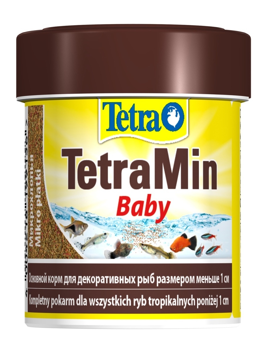 Tetra Min Baby Корм для мальков до 1см мелкая крупа 66мл
