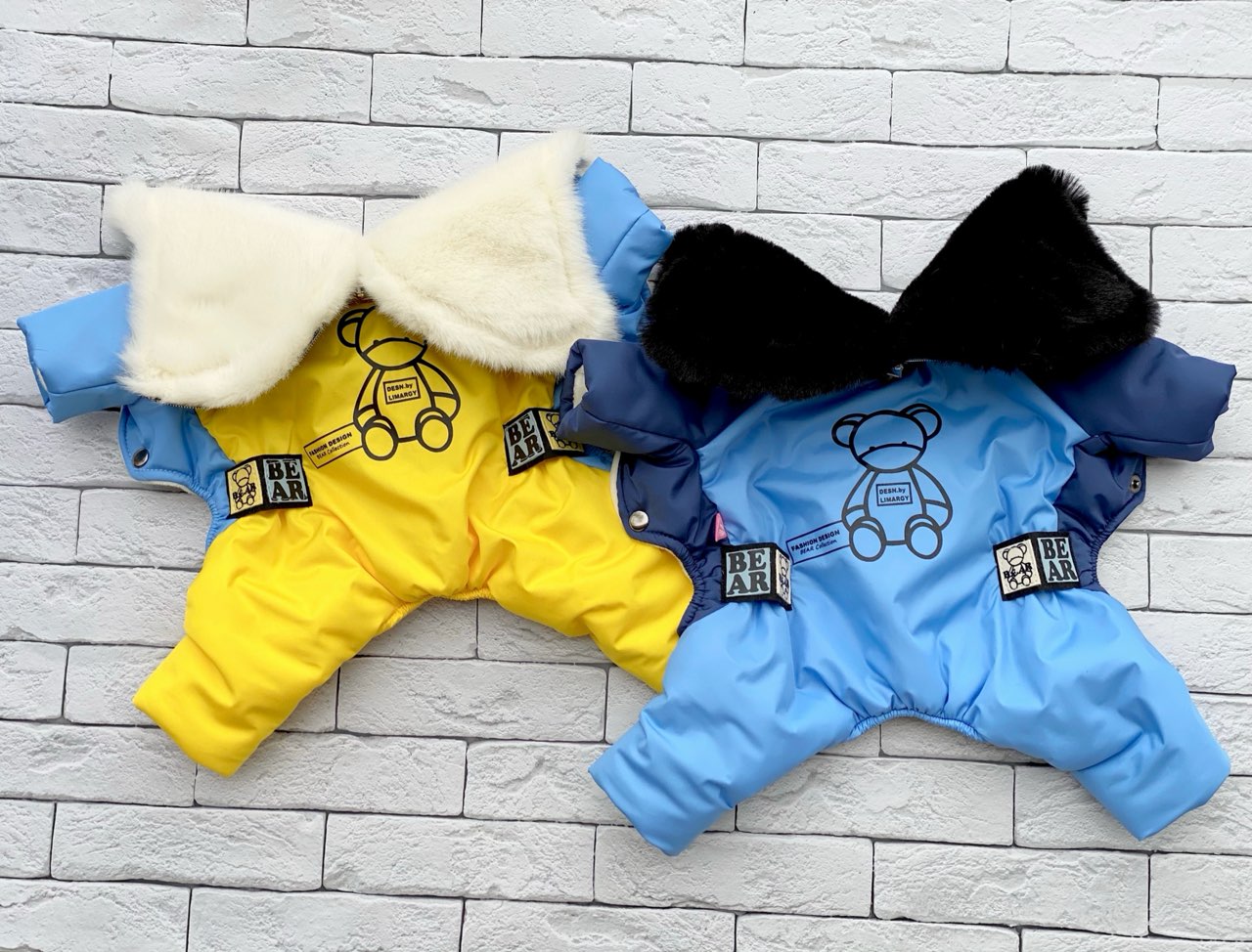 Limargy Зимний комбинезон "Bear Color голубой(S , SM , M , L ,XL )