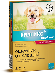 Килтикс Ошейник от блох и клещей для крупных собак 66см