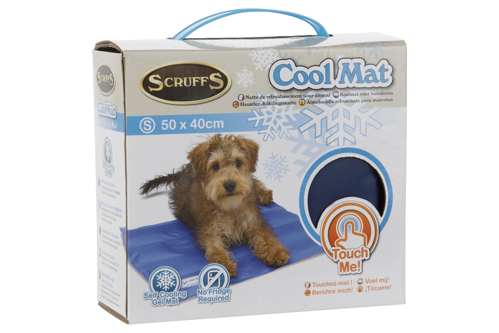 SCRUFFS Охлаждающий "Cool Mat" матрас для животных 50х40см (голубой)