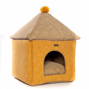 ANTEPRIMA Лежак-Домик DogBed  43х42х58см (жёлтый)