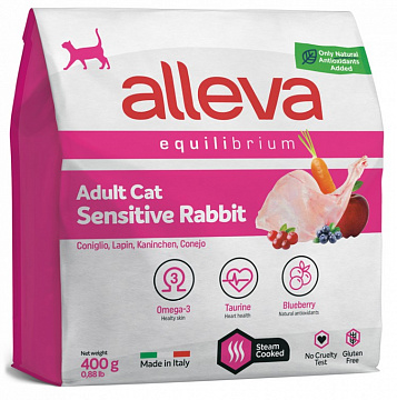 Аллева Cat Equilibrium Sensitive Корм для кошек с кроликом
