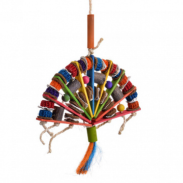 HAPPY BIRD Игрушка Bamboo Fan для птиц 52х29см