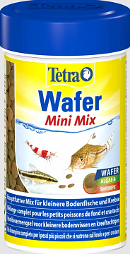 Tetra Wafer Mix Mini корм в мини-чипсах для всех мелких донных рыб 100мл