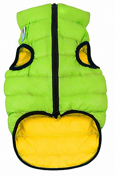 AiryVest Курточка двухсторонняя,S 30,салатово-желтая