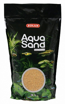 Золюкс Грунт Aquasand жёлтый/корица 3л (4,7кг)