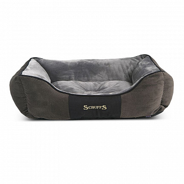 SCRUFFS Лежак Chester  с бортиками 60х50х13см (графит)